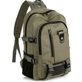 2023 New Outdoor Travel Camping Bag Computer Bag Mountaineering Bag Large Capacity Backpack for Men Canvas High School Backpacks - green