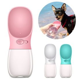 350 550ML Portable Pet Dog Water Bottle For Small Large Dogs Travel Puppy Cat Drinking Bowl Bulldog Water Dispenser Feeder - Pink - 350ml