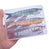 3pcs 8 Segment Fishing Lure Multi Jointed Artificial Bait Slow Sinking Bionic Fishing Bait Ice Fishing Gear - 392 (3pcs With Box)