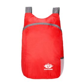 Colorful Folding Bag Backpack Outdoor Travel Large Capacity Sports Backpack - Orange