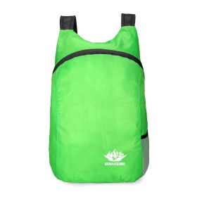 Colorful Folding Bag Backpack Outdoor Travel Large Capacity Sports Backpack - Green