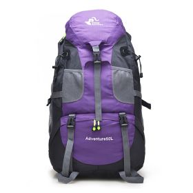 Outdoor Backpack Backpack Hiking Sports Travel Mountaineering Bag - Purple