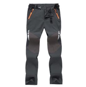 Softshell Pants, Water Repellant Outdoor Apparel - Gray - XL