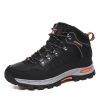 Spring Autumn Winter 36-46 Sport Training Hiking Shoe Waterproof Men Women Casual Fashion Outdoor High-top Cross-country Walking - Black - 39