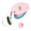 Multifunctional 10 in 1 Retractable Colander with Cutter Slicer Chopper Vegetables Fruits Kitchen Tool - Pink