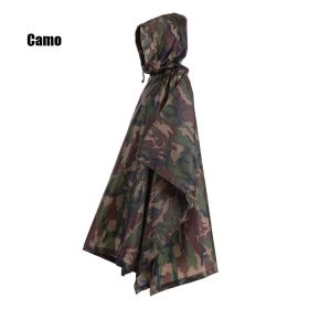 Waterproof 3-in-1 Raincoat Backpack Cover for Hiking, Cycling, and Camping - Protects Your Gear from the Elements - Camo