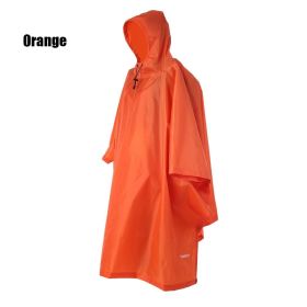 Waterproof 3-in-1 Raincoat Backpack Cover for Hiking, Cycling, and Camping - Protects Your Gear from the Elements - Orange