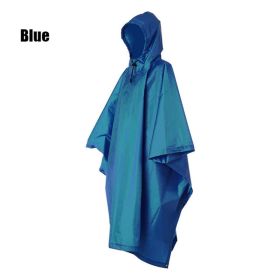 Waterproof 3-in-1 Raincoat Backpack Cover for Hiking, Cycling, and Camping - Protects Your Gear from the Elements - Blue