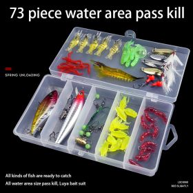 Bionic Bait VIB Thunder Frog Soft Bait; Decoy Lure With Bright Slice; Bait Set - All water access (73pcs)