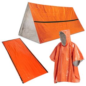 Outdoor Life Bivy Emergency Sleeping Bag Thermal Keep Warm Waterproof Mylar First Aid Emergency Blanke Camping Survival Gear - C - United States