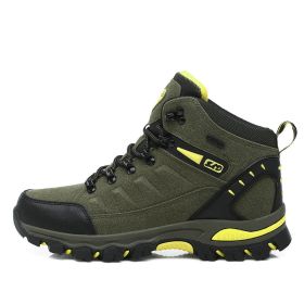 Waterproof Hiking Shoes Men Women Sneakers Mountain Climbing Shoes Outdoor Unisex Sport Hunting Boots Men Trekking Shoes - Army Green - 39