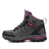 Waterproof Hiking Shoes Men Women Sneakers Mountain Climbing Shoes Outdoor Unisex Sport Hunting Boots Men Trekking Shoes - Pink - 42