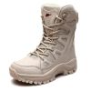 Comfort Beige Outdoor Hiking Boots Couple Men Trekking Shoes Women Big Size Military Tactical Boots For Men hiking sheos snow bo - Beige -S208 - 40