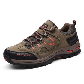 High Quality Men Hiking Shoes Autumn Winter Brand Outdoor Mens Sport Trekking Mountain Boots Waterproof Climbing Athletic Shoes - KHAKI - 40