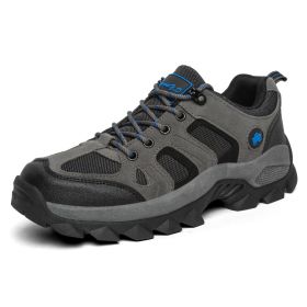 Professional High-quality All-season General Hiking Shoes Non-slip Wear-resistant Men Sneakers Breathable Casual Women Sneakers - Blue - 44