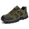 Professional High-quality All-season General Hiking Shoes Non-slip Wear-resistant Men Sneakers Breathable Casual Women Sneakers - Army Green - 47