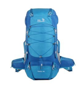 Large Capacity Nylon Backpack as a Hiking Backpack for Camping Trips - Blue2