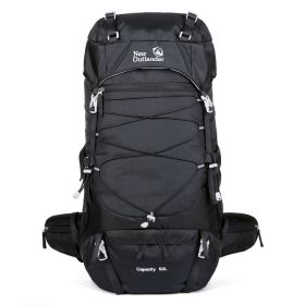 Large Capacity Nylon Backpack as a Hiking Backpack for Camping Trips - Black