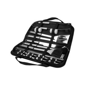 Camping Cooking Utensil Kit Portable Picnic Cookware - Black - BBQ Tool Kit