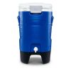 5-Gallon Sports Rolling Water Cooler with Wheels - Blue - blue