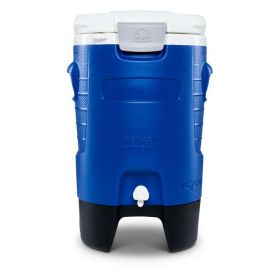 5-Gallon Sports Rolling Water Cooler with Wheels - Blue - blue