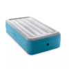 16" Air Mattress with Hand Held 120V Pump - Twin Size - blue.