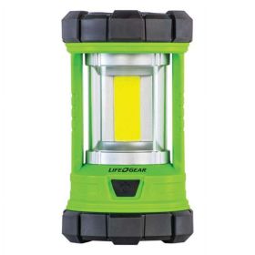 Life Gear 41-3992 2,200-Lumen USB Rechargeable Lantern and Powerbank, Green, Regular - Life+Gear