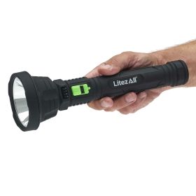 LitezAll Rechargeable ULTAC2 1000 Lumen LED Flashlight with Battery Meter - Litezall