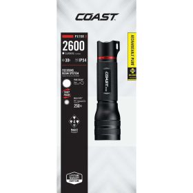 COAST PX19R Rechargeable Plus 2600 Lumen Handheld LED Flashlight, 5.7 oz. - COAST