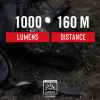 COAST PX15R 1000 Lumen Rechargeable Dual Power IP54 Rated LED Flashlight, 4.7 oz. - COAST