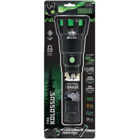 Kodiak Kolossus Rechargeable Tactical Flashlight COB LED Light Output up to 15,000 Lumens - KODIAK