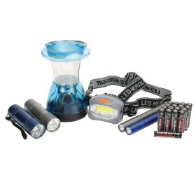 Ozark Trail 6-Piece LED Flashlight Headlamp Lantern Penlight Combo, Model 4937, 1.36 lb - Ozark Trail