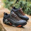 Outdoor Lover Trekking Shoes Men Waterproof Hiking Shoes Mountain Boots Genuine Leather Woodland Hunting Tactical Shoes - see chart X8025 - 36