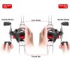 Baitcasting Fishing Reel 17.5lbs Max Drag Baitcasters 17+1 BB 7.1:1 Gear Ratio Baitcast Fish Reel High Speed Long Cast Distance - Left Hand