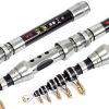 1pc Mini Carbon Telescopic Fishing Rod; Casting Pole For Sea Fishing Saltwater - 1.5m (4.92ft)