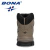 BONA 2022 New Designers Classics Winter Snow Boots Men Action Leather Super Warm Ankle Boots Man Hiking Boots Plush Shoes Male - Dark grey S gray - 10