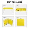 4ft Yellow Portable Folding Table Indoor&Outdoor Maximum Weight 135KG Foldable Table for Camping - as Pic