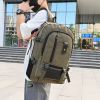 2023 New Outdoor Travel Camping Bag Computer Bag Mountaineering Bag Large Capacity Backpack for Men Canvas High School Backpacks - green