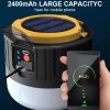 LED Solar Camping Light USB Rechargeable Bulb Outdoor Tent Lamp Portable Lantern Night Emergency Bulb Flashlight BBQ Hiking Tool - China - Best 280w B