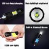 Mini Torch LED Rechargeable Flashlight Portable USB Charging Flashlight High Power Bank Camping Waterproof Long Range Lantern - Flashlight with Box