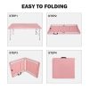 4ft Pink Portable Folding Table Indoor&Outdoor Maximum Weight 135KG Foldable Table for Camping - as Pic