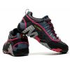 Outdoor Lover Trekking Shoes Men Waterproof Hiking Shoes Mountain Boots Genuine Leather Woodland Hunting Tactical Shoes - Women-Dark blue-Rose - 38