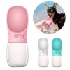 350 550ML Portable Pet Dog Water Bottle For Small Large Dogs Travel Puppy Cat Drinking Bowl Bulldog Water Dispenser Feeder - White - 350ml