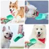 350 550ML Portable Pet Dog Water Bottle For Small Large Dogs Travel Puppy Cat Drinking Bowl Bulldog Water Dispenser Feeder - Pink - 550ml