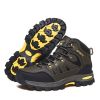 Spring Autumn Winter 36-46 Sport Training Hiking Shoe Waterproof Men Women Casual Fashion Outdoor High-top Cross-country Walking - Black - 42