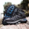 Spring Autumn Winter 36-46 Sport Training Hiking Shoe Waterproof Men Women Casual Fashion Outdoor High-top Cross-country Walking - Black - 36