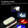 Powerful COB Work Light Rechargeable LED Flashlight Adjustable Waterproof Camping Lantern Magnet Design with Power Display - Type B-Small