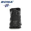 BONA 2022 NewDesigners Nubuck Sports Tactical Boots Men Hiking Mountain Shoes High Top Plush Tactical Footwear Masculino Comfy - Light brown black - 8