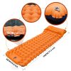 Outdoor Camping Sleeping Pad Inflatable Mattress With Pillows Ultralight Air Mat Built-in Inflator Pump For Travel Hiking - Light Grey