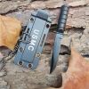 Portable Necklace Survive Opener EDC Pocket Self Blade Fruit Knife Camp Outdoor Hunt Defense Black Hike - Knife